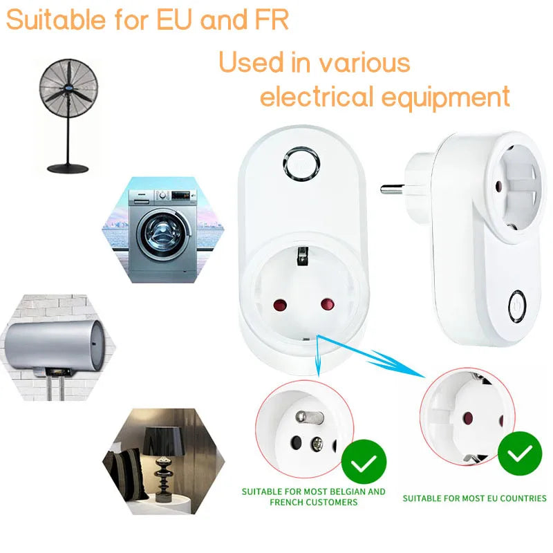 Smart Plug & Remote Control Set – Easy Lighting & Appliance Control (EU Plug)