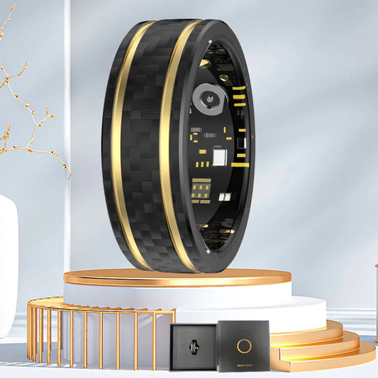 Carbon Smart Ring – Health Tracking Meets Luxury Design
