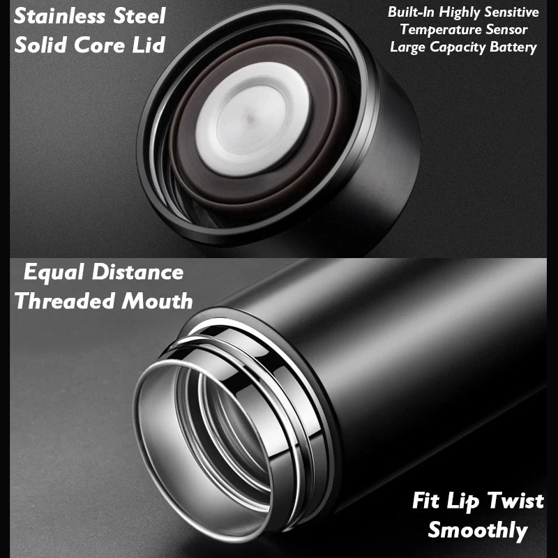 Smart Insulated Thermos Bottle with LED Temperature Display