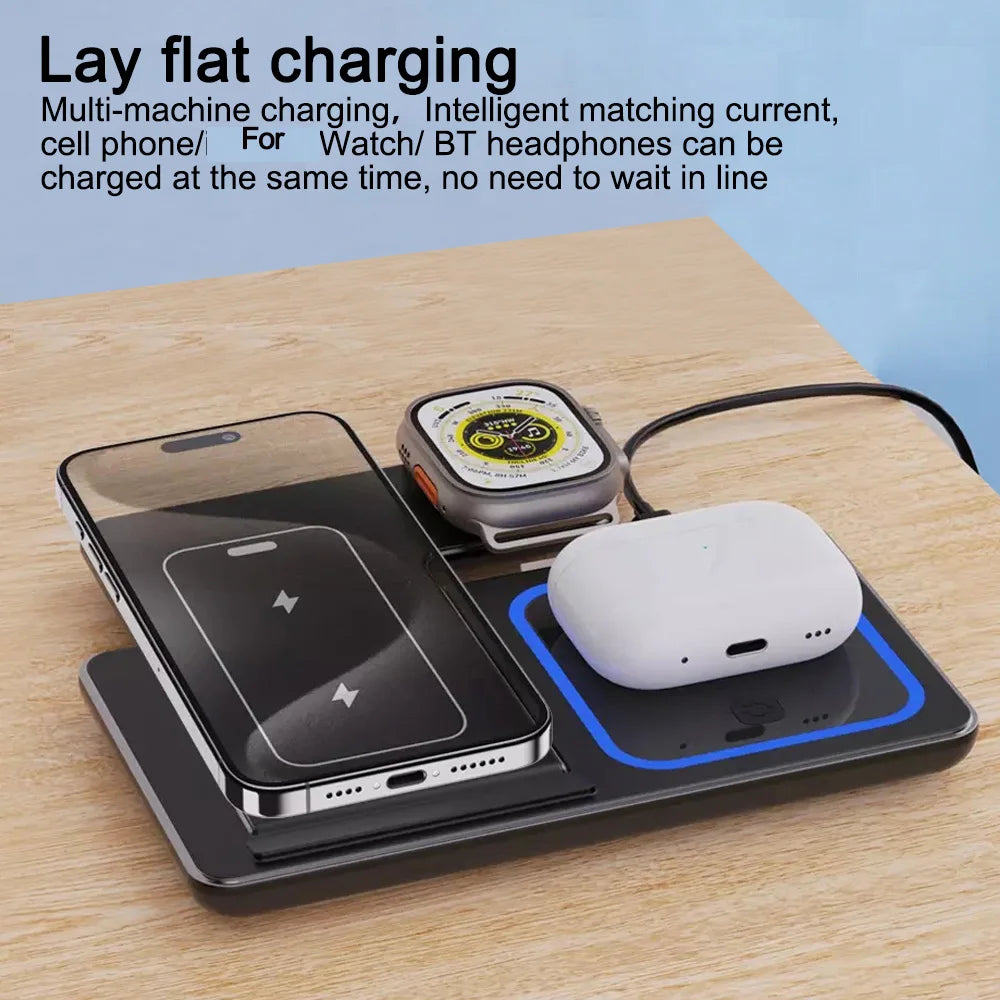 3-in-1 Wireless Charger – Phone, Watch & AirPods