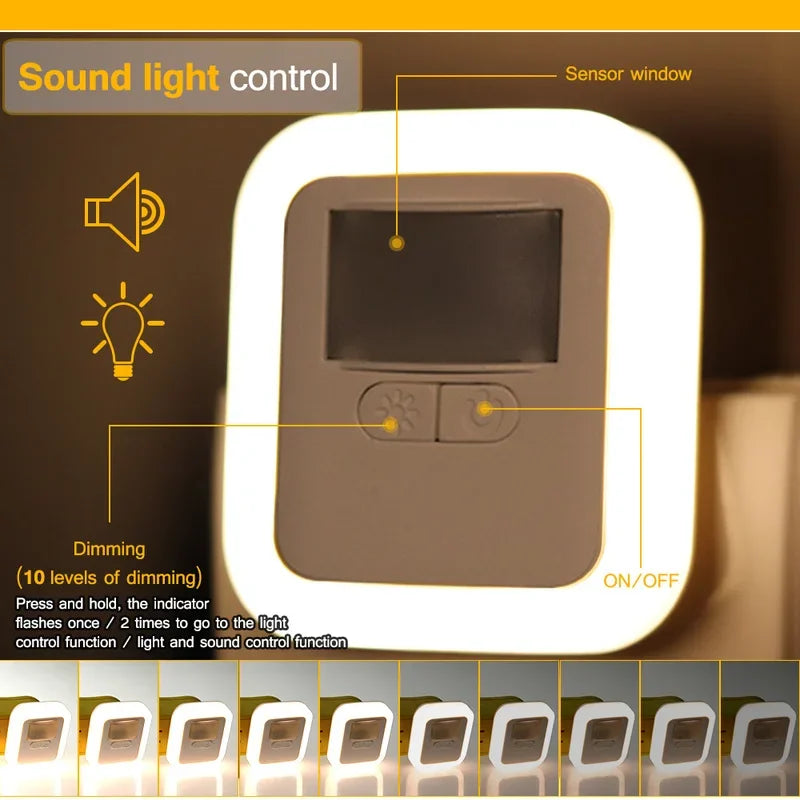 Smart Motion Night Light – LED & Battery-Powered