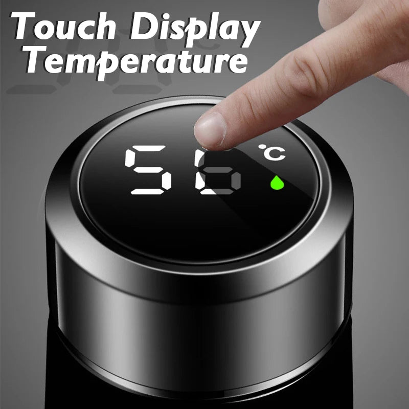 Smart Insulated Thermos Bottle with LED Temperature Display