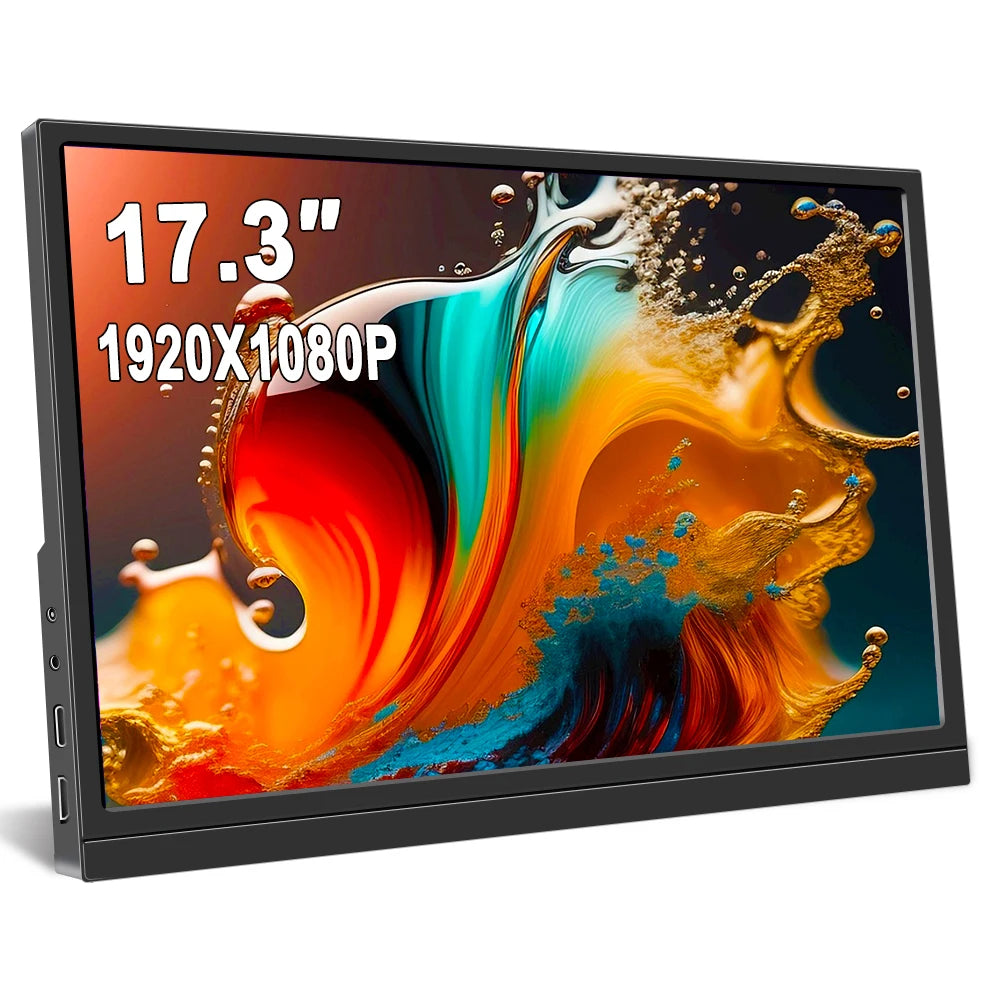 17.3” Portable Gaming Monitor – FHD External Display for Laptop, PS5, Xbox, Switch & PC