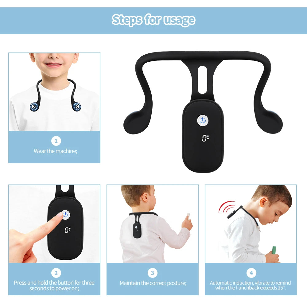 Smart Posture Corrector – Invisible & USB Rechargeable