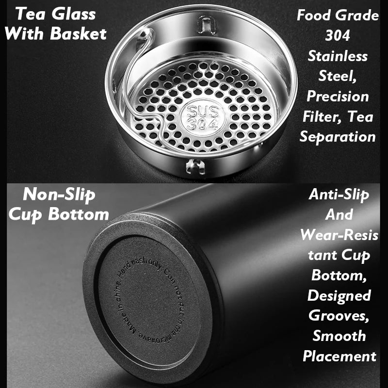 Smart Insulated Thermos Bottle with LED Temperature Display