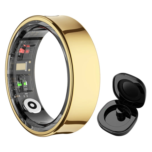 R09 Smart Ring Health Monitor Sports Fitness Tracker Step Count 5ATM Waterproof Heart Rate Blood Oxygen Smart Ring For Men Women