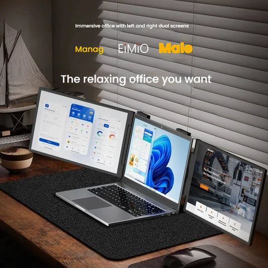 14” Portable Dual Monitor – USB-C & HDMI Second Screen for Laptops (FHD IPS)